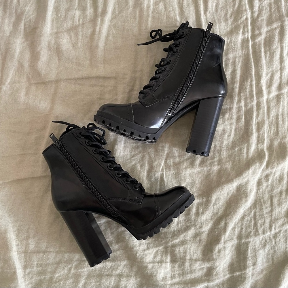 ALDO Glitterati Boots - Black Size 6.5 - Picture 2 of 5